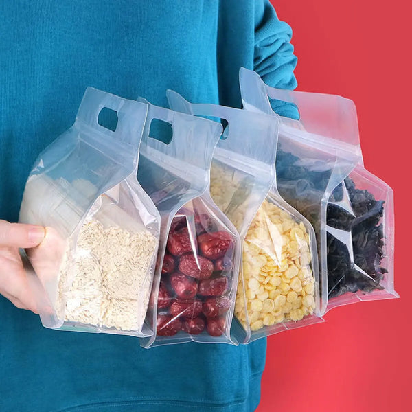EcoPouch Aufbewahrungsbeutel | Wiederverwendbar & Auslaufsicher | Für Obst, Gemüse, Snacks & Mehr | 10er Set
