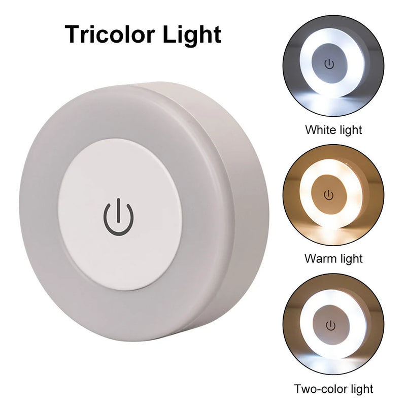 LUMORA Touch LED-Nachtlicht | USB-Wiederaufladbar | Magnetisch & Stufenlos Dimmbar | Warm- & Kaltlicht