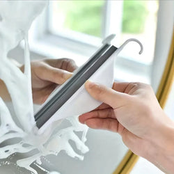 Silionyx Mini Duschabzieher | Handlicher Glaswischer | Silikon-Klinge für Spiegel, Fliesen & Fenster