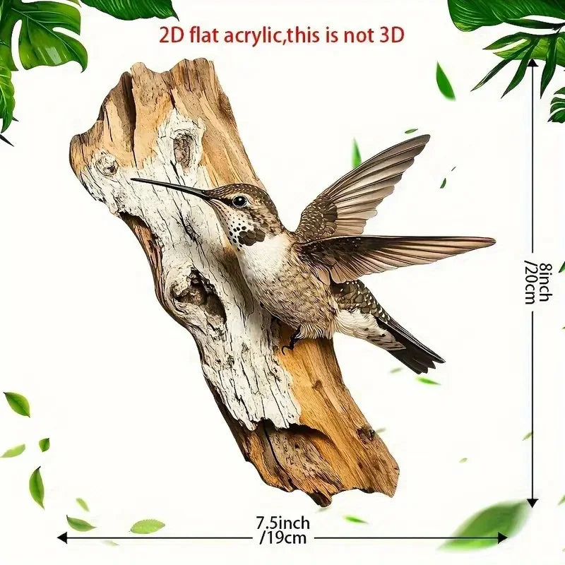 Deko Vögel 2D | Modern & Minimalistisch | Holz Wanddeko | 20 cm