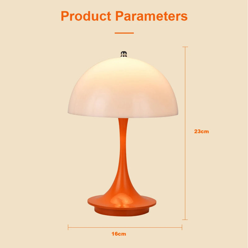 LumiFlex LED Tischlampe | 3 Farbmodi & Stufenlos dimmbar | Wiederaufladbar | Touch-Bedienung | 10 × 16 × 23 cm