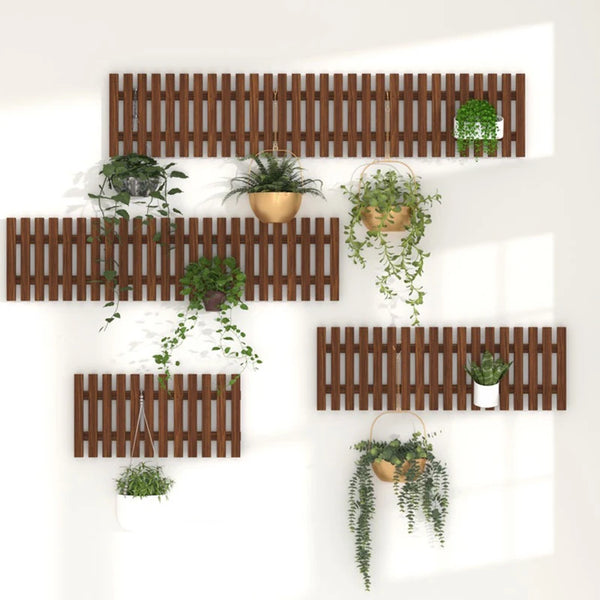 Boho Blumenrahmen | Massivholz | 30×30 cm | Handgefertigte Wanddeko