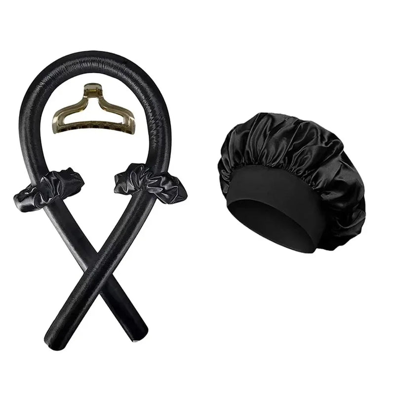 Hitzefreies Lockenband Curleva Soft | 100 cm Schaumstoffstab | Für Natürliche Locken Über Nacht | Ohne Haarschäden