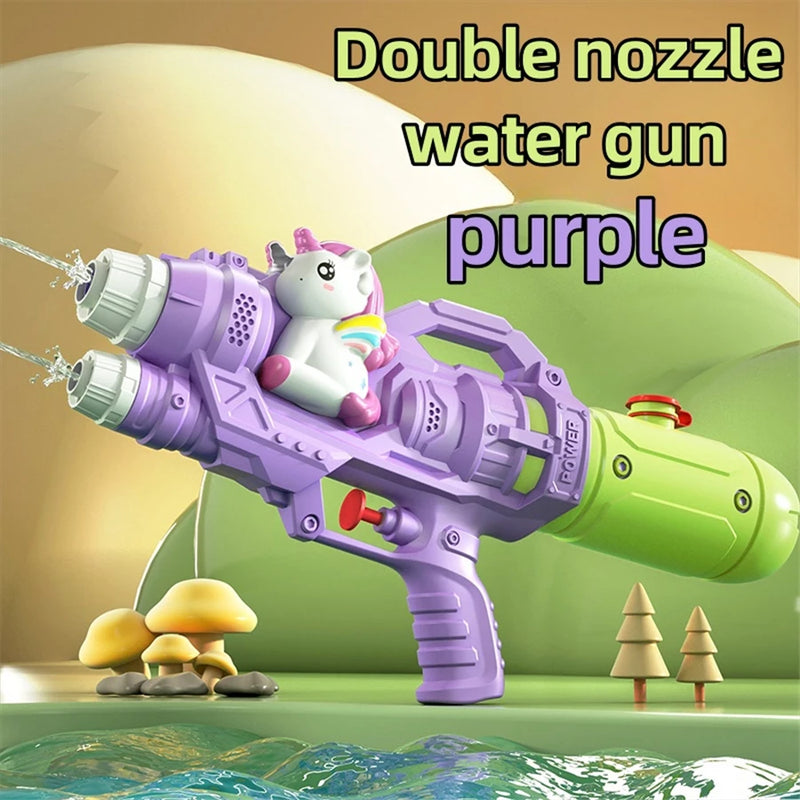AquaKraxx Wasserspritzspielzeug für Kinder | Dinosaurier, Enten & Haie | Doppel-Sprinkler & Wasserpistolen | Perfekt für Garten, Strand & Pool