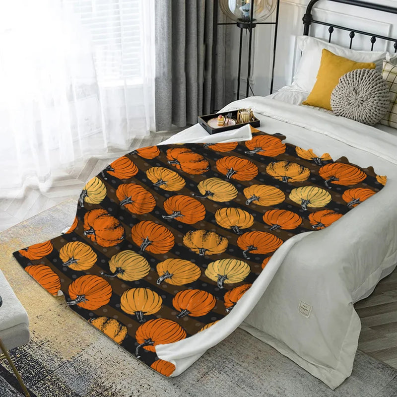 HerbstDecke LeafDream | Flanell Kuscheldecke | Weich & Wärmend | Sofa, Bett & Deko
