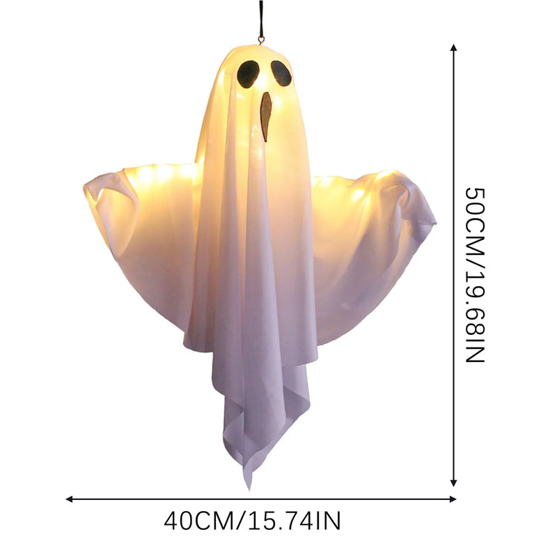 Halloween-Hängedeko HorrorGhost | 50×40 cm Spukgeist | Gruselige Aufhängedeko für Garten, Haus & Party