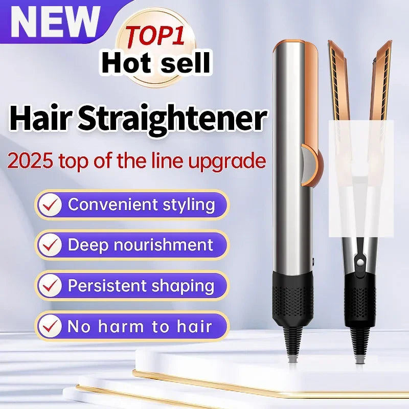 2-in-1 Haarglätter & Föhn | Negativ-Ionen Technologie | Langanhaltendes Styling