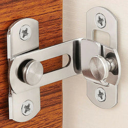 Türriegel StahlGuard 90Secure | 90° Riegelschloss aus Edelstahl | Für Schiebetüren, Schränke & Weinregale | 7,6 cm