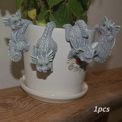 Hängende Drachenfiguren | Wetterfeste Resin-Deko | Für Blumentöpfe & Zuhause