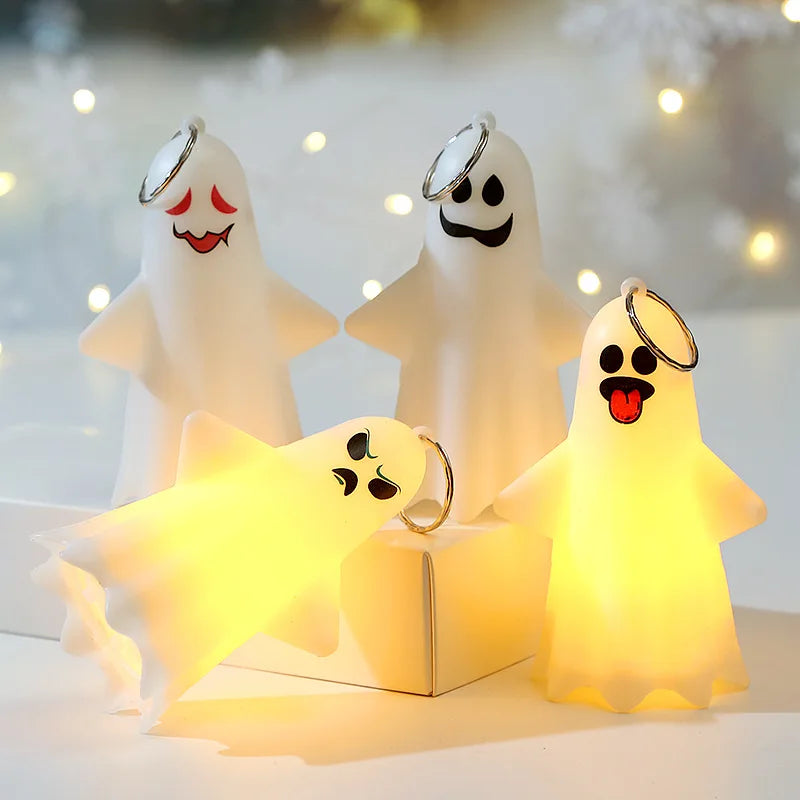 FrightLight Halloween Hängelampe | LED Geist & Kürbis Laterne | Schaurig-Schöne Deko