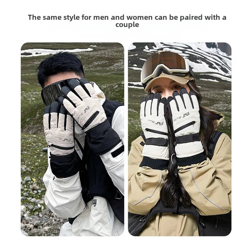 GlacioShield Pro Gloves | Wasserdichte Winterhandschuhe | Touchscreen & Anti-Rutsch | Warmes Fleecefutter für Skifahren, Radfahren & Outdoor