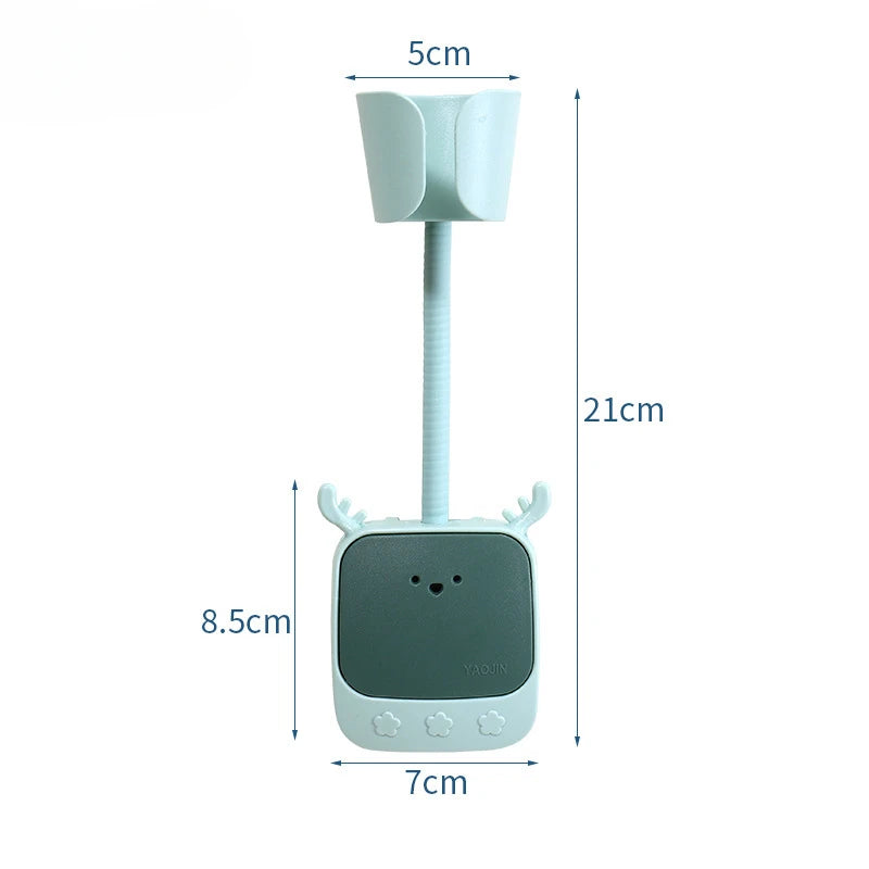 StyleMount Wandhalterung für Haartrockner | 180° Verstellbar & Selbstklebend | Universelle Halterung mit Cartoon-Design | 21 × 7 × 8,5 cm