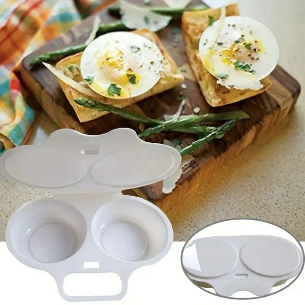 Mikrowellen-Eierkocher EggQuick Duo | Für 2 Eier | BPA-frei & lebensmittelecht | Schnell, sauber & fettfrei garen