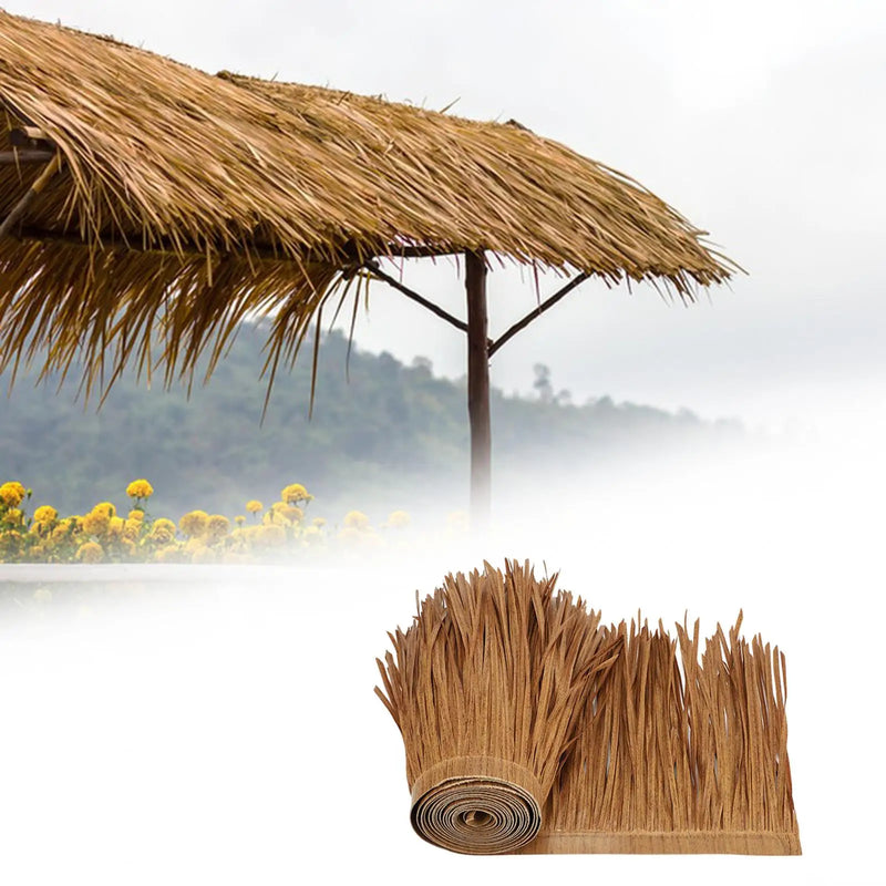 TROPISHIELD Künstliches Palmendach | UV-beständig & wetterfest | 100×50 cm | Für DIY-Dächer, Sonnenschirme, Tiki-Bars & Gartenhütten