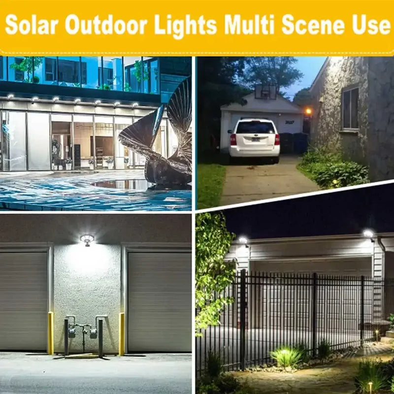 Solarkon OctaBeam | 168 LED Solarleuchte | 360° Weitwinkel | IP65 | Mit Fernbedienung & Bewegungsmelder