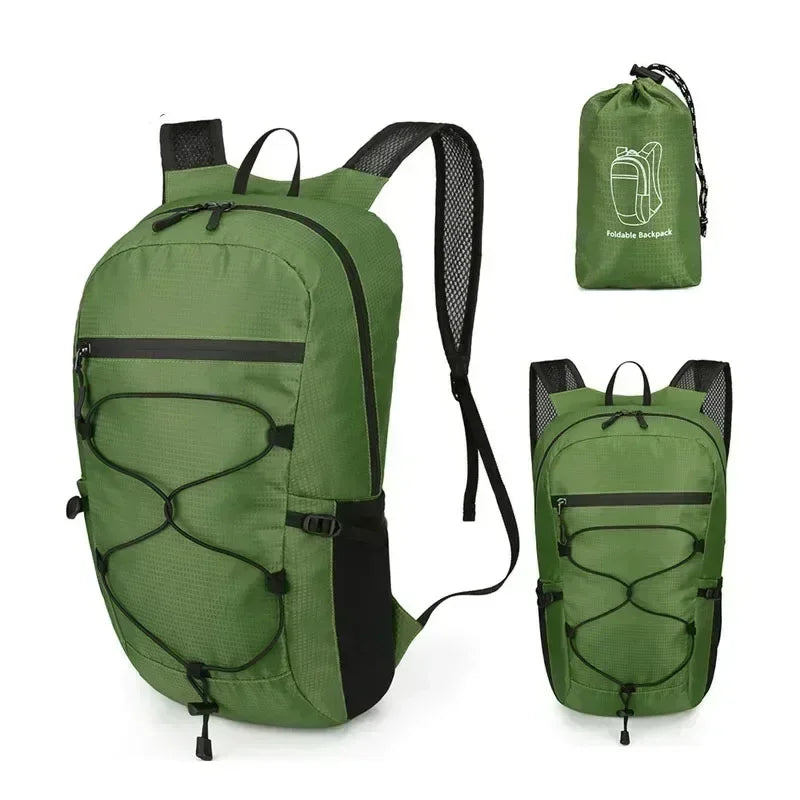 Outdoor‑Rucksack PackLite 20 L | Ultraleicht & Wasserdicht | Faltbar für Reisen & Wandern