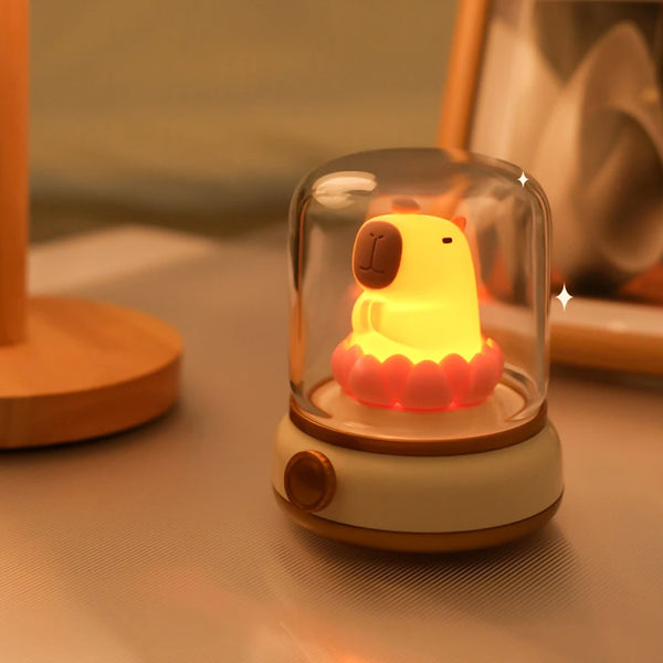 LumiFlame LED Nachtlicht | Retro Petroleum-Design | USB Wiederaufladbar | Warmes Stimmungslicht