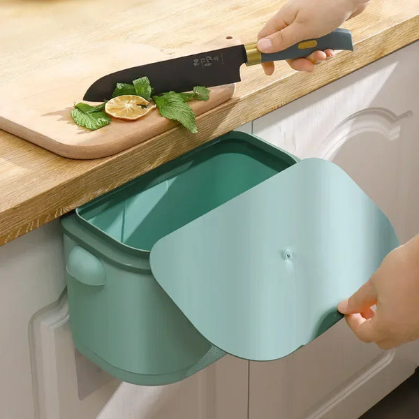 Wand-Mülleimer Cleanvero | Mit Deckel | Hängend & Platzsparend | Für Küche & Bad | Großes Volumen