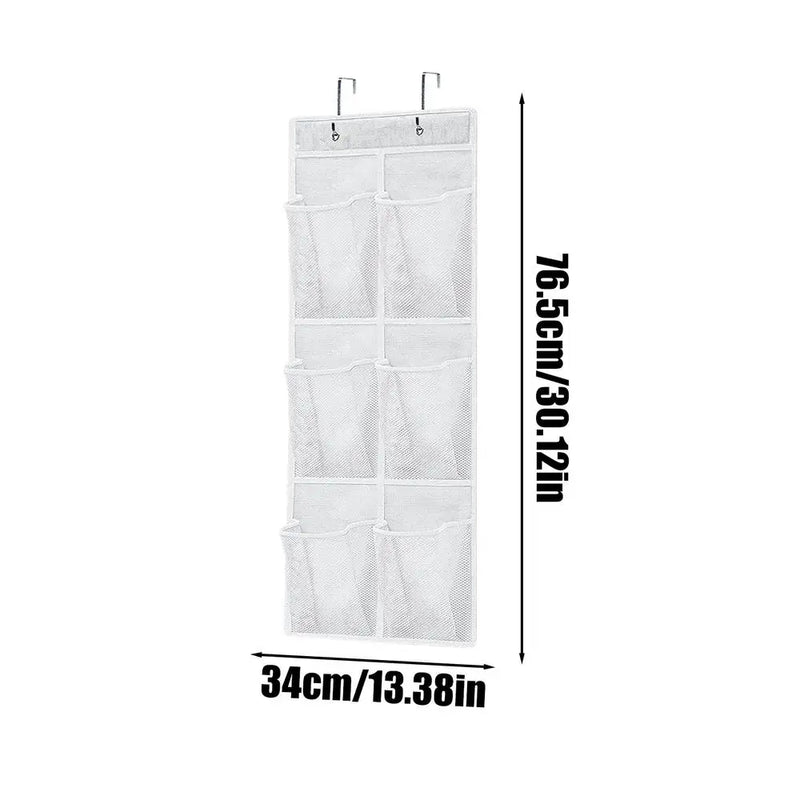Clutiva MaxGrid Wandorganizer mit 6 Fächern | Hängende Aufbewahrungstasche | Vliesstoff & Sichtfenster