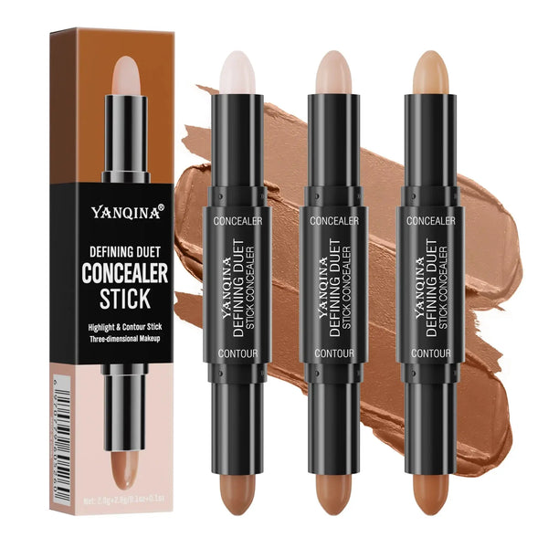 Contour & Highlighter Stick DuoGlow | 2-in-1 Creme-Stick | Wasserdicht & Natürliches Finish | Für alle Hauttöne