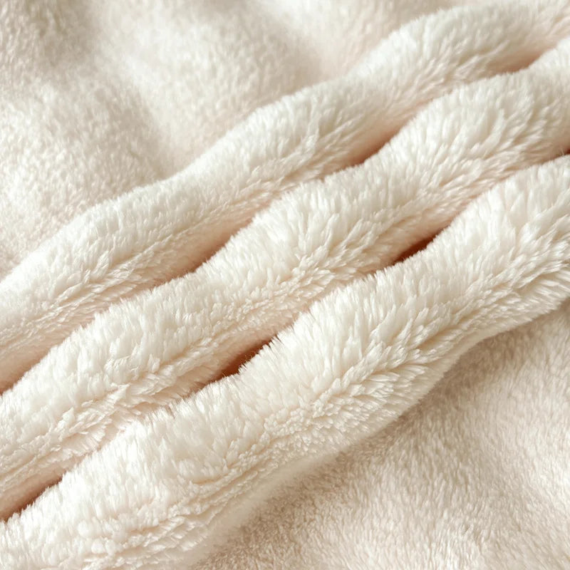 FauxLuxe | Kuscheldecke aus Imitat-Kaninchenfell | Beidseitiger Samt | Dick & Wärmend