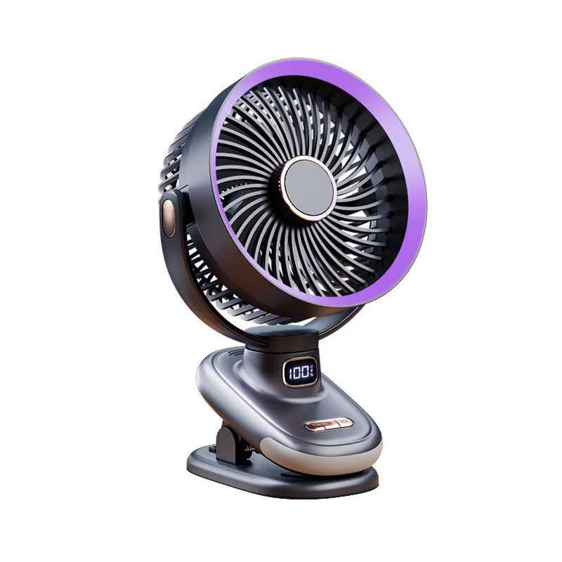 ClipVent Pro | Verstellbarer Clip-Ventilator | 5 Geschwindigkeiten | Digitalanzeige & Flüsterbetrieb