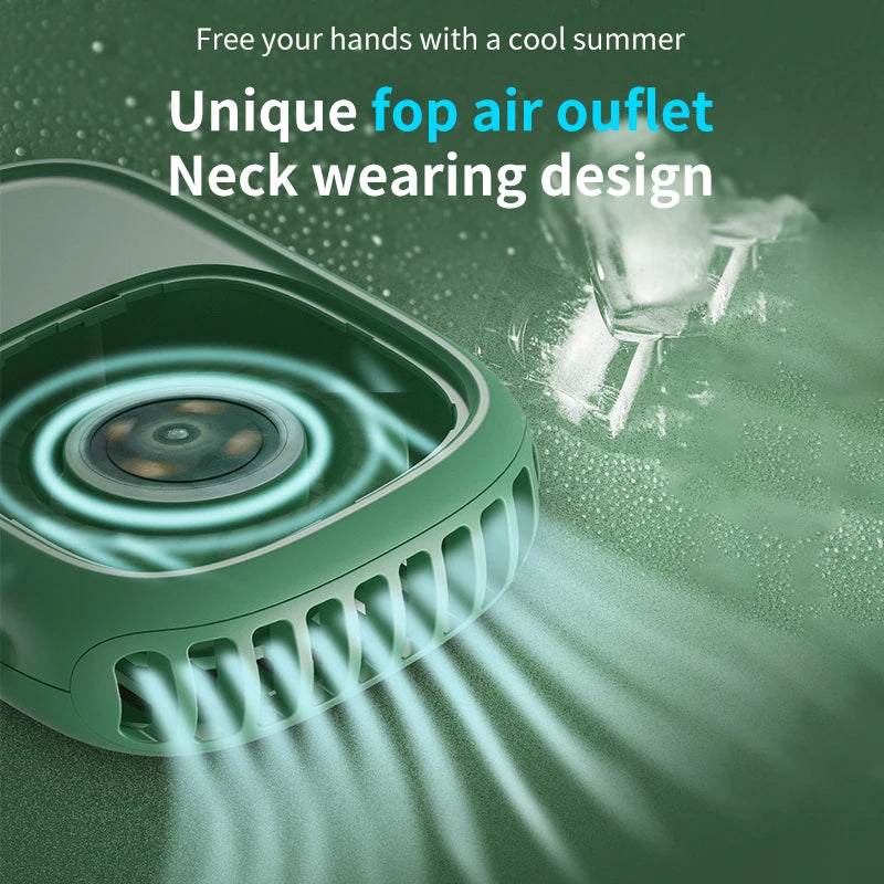 AeroLynx Tragbarer Nackenventilator | Wiederaufladbar & Multifunktional | Für Outdoor, Reisen & Zuhause