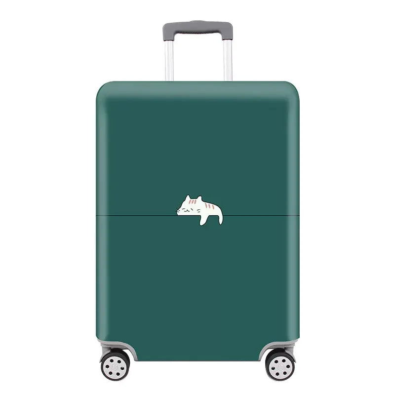 Kofferhülle TravelPaw FlexCover | Elastischer Gepäckschutz mit Tiermotiven | Für 18–32 Zoll Koffer | Reißfest & Waschbar