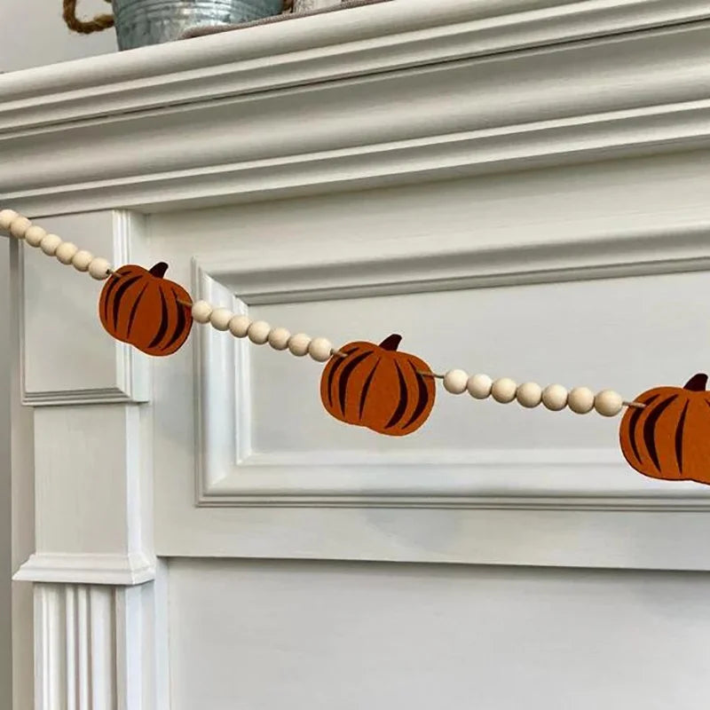 Herbst-Girlande PumpkinFall | Kürbis Banner | 250 cm | Deko für Thanksgiving, Halloween & Herbstfeste