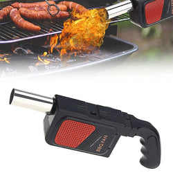 Grillvance FireBoost Elektrischer BBQ-Lüfter Handgebläse | Tragbares Grillgebläse für Kohlegrill & Camping