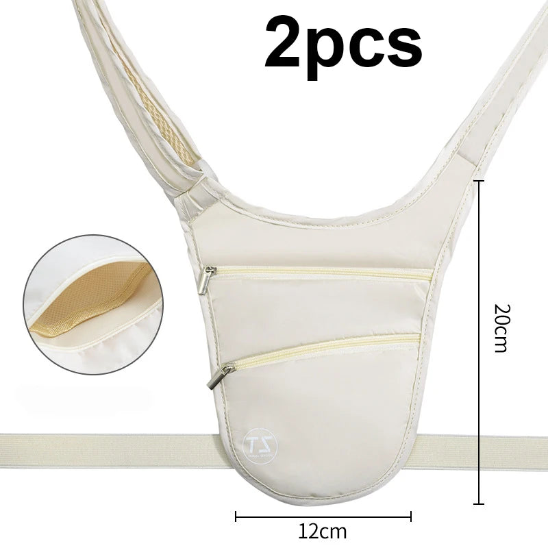 Movexa SafeFit Diebstahlsichere Sport-Bauchtasche | Wasserfest & Leicht | Verstellbarer Gurt