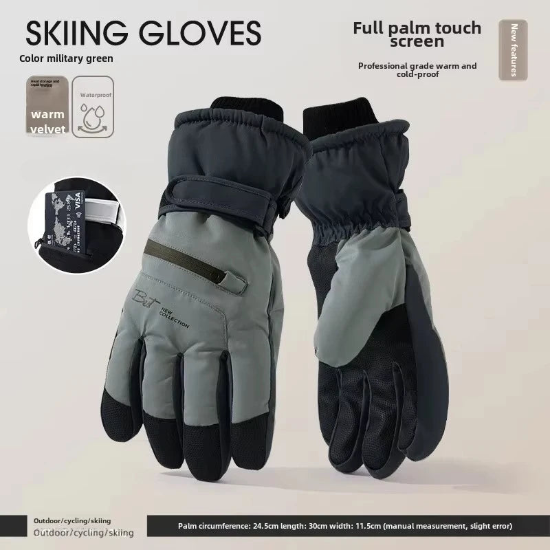 GlacioShield Pro Gloves | Wasserdichte Winterhandschuhe | Touchscreen & Anti-Rutsch | Warmes Fleecefutter für Skifahren, Radfahren & Outdoor
