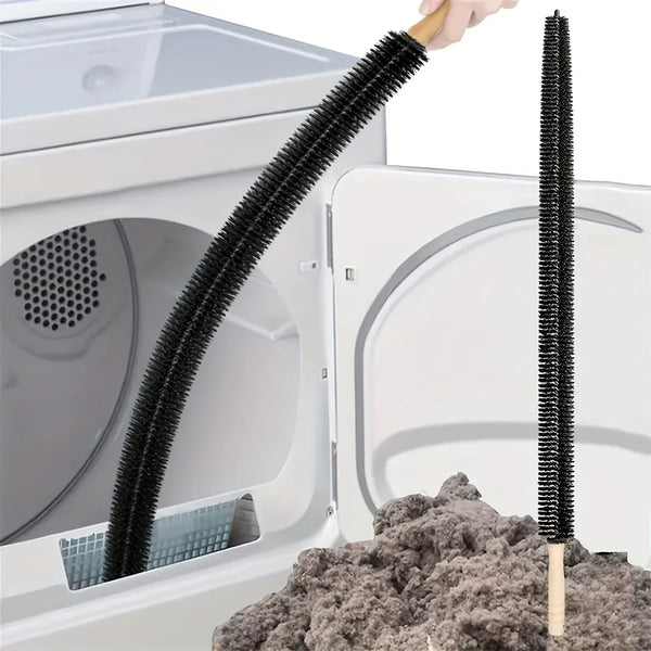 Dustello Reinigungsbürste mit Holzgriff | Flexibel & Extra Lang | Für Heizkörper, Rohre & Möbelspalten | 70–75 cm