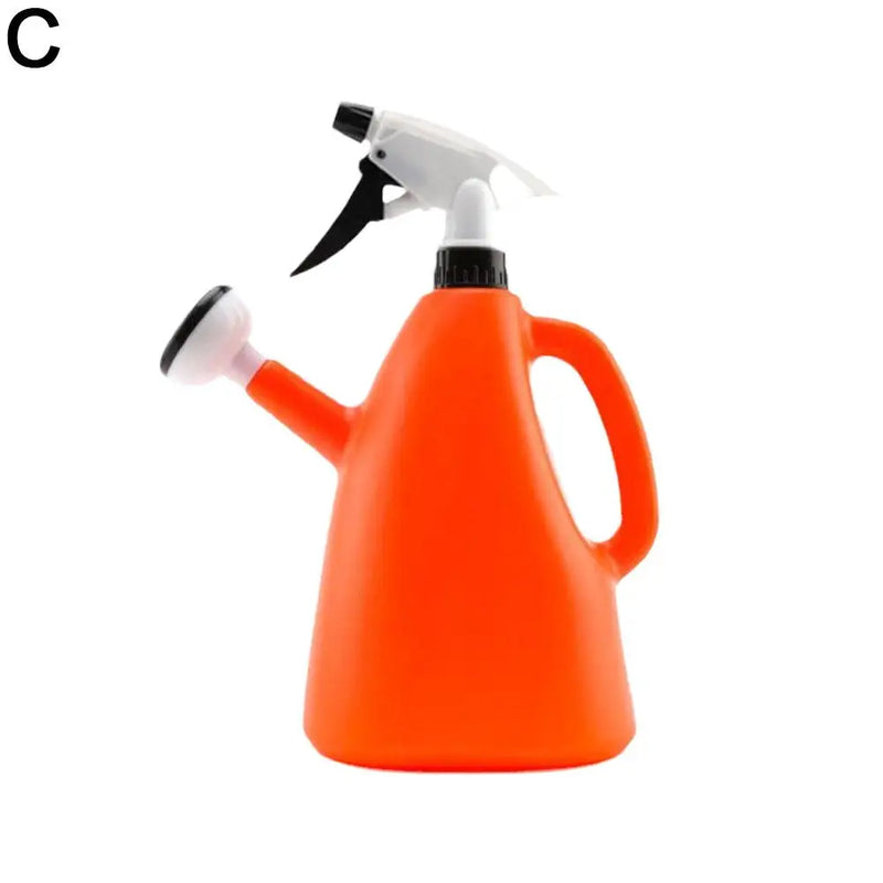 FloraPress Gartensprüher 2-in-1 | Drucksprüher & Gießkanne | 1 Liter | 23×11,8×9,4 cm | Pink/Blau/Orange/Grün