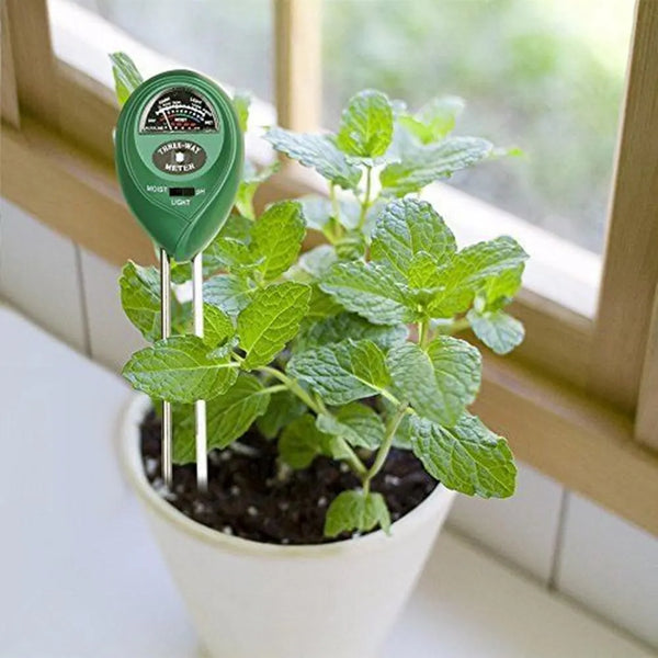 Bodenmessgerät PlantGuard 3-in-1 | Feuchtigkeit, pH-Wert & Licht | Für Garten & Zimmerpflanzen
