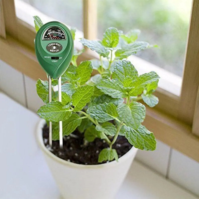 Bodenmessgerät PlantGuard 3-in-1 | Feuchtigkeit, pH-Wert & Licht | Für Garten & Zimmerpflanzen