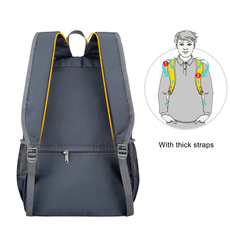 Trekparo Faltbarer Rucksack | 30L Ultraleicht & Wasserdicht | Für Wandern, Camping & Reisen | Unisex Daypack