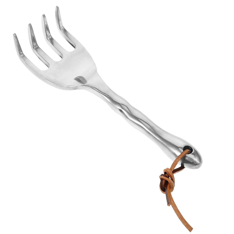 Floravix Mini Garten-Handrechen | Leicht & Robust | Für Jäten, Graben & Bodenauflockerung | 20,5 cm Länge