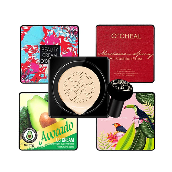 BB Cream Cushion Set Luméa Glow | Mit Mushroom-Applikator | 4-teilig in Geschenkbox | Foundation & Concealer in einem
