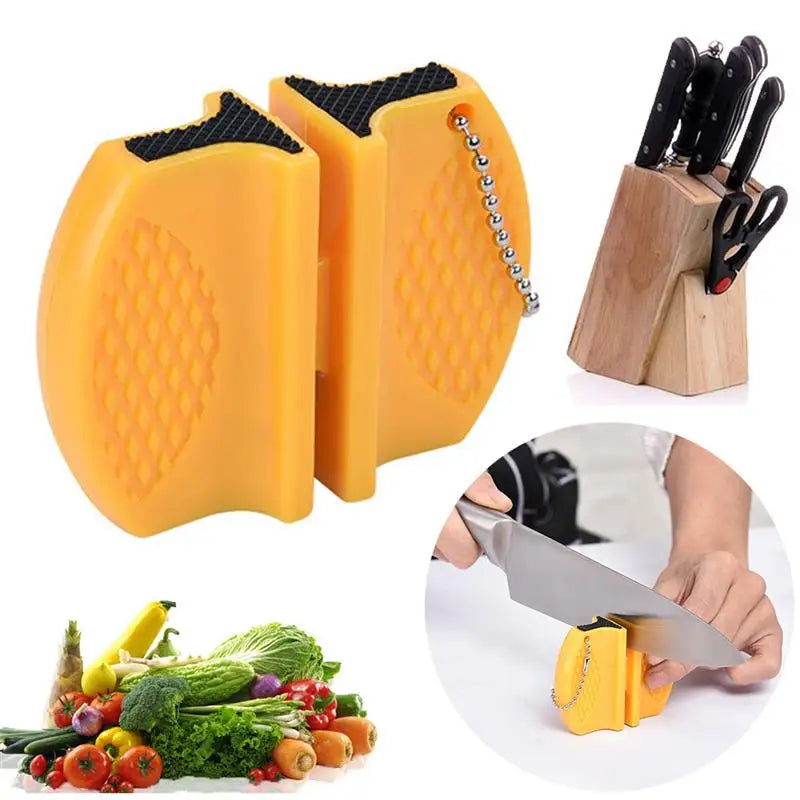 SharpMate Duo | Mini Messerschärfer | Beidseitig | Tragbar für Küche & Outdoor | Schnell & Präzise