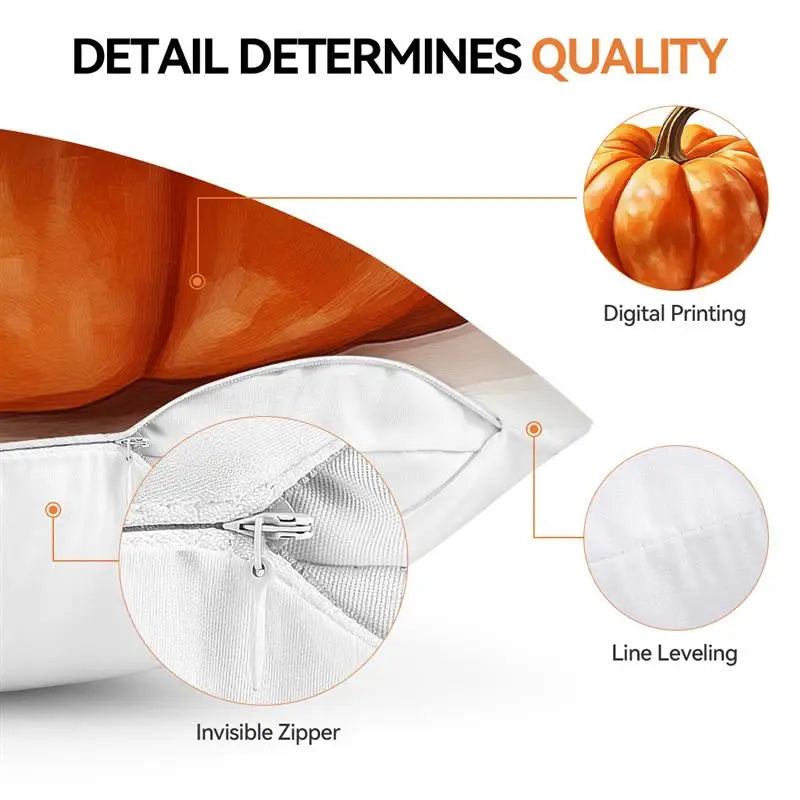 Kissenhülle CosyGratitude | Herbstliches Dankbarkeits-Motiv | Peach Skin Velvet | 45×45 cm