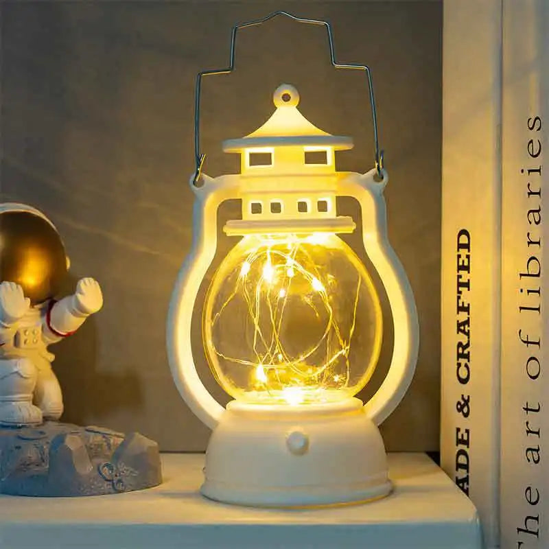 Luminara Retro-Laterne | LED Kerzenhalter | Batteriebetrieben & Sicher | Tisch- & Dekolicht 15×7×7 cm