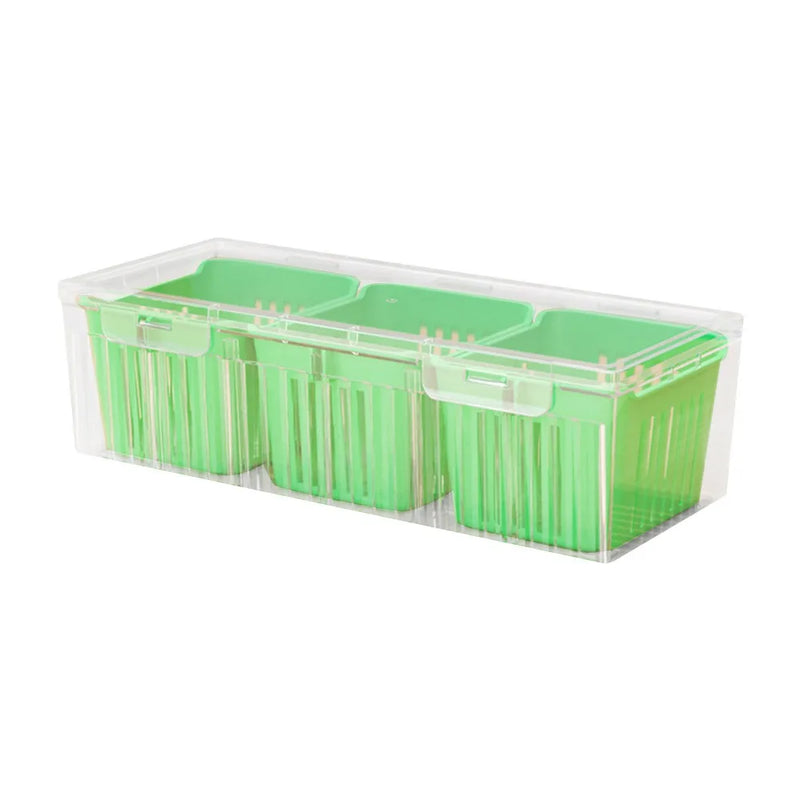 Organixo | Aufbewahrungsbox | Kompakt & Stapelbar | ABS | 22,7 x 9 x 6,7 cm