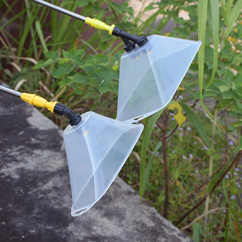 SprayoFan Windschutz-Düse | Windfeste Sprühkopf-Abdeckung für Gartenspritzen | Fächerdüse für gezielte Bewässerung