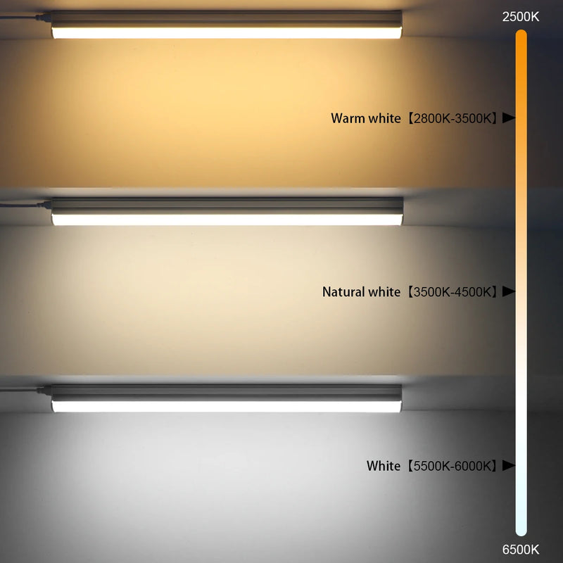 LumiLine T5 LED Lichtleiste 50 cm | 15 W | Neutral-, Warm- & Kaltweiß | Aluminiumgehäuse | Energieeffizient & Flimmerfrei