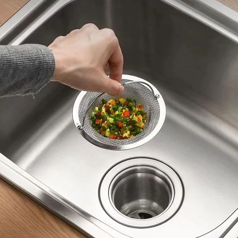 Spülsieb DrainGuard Inox | Edelstahl-Abflusssieb für Küche & Bad | Fängt Essensreste & Haare auf | Rostfrei & langlebig
