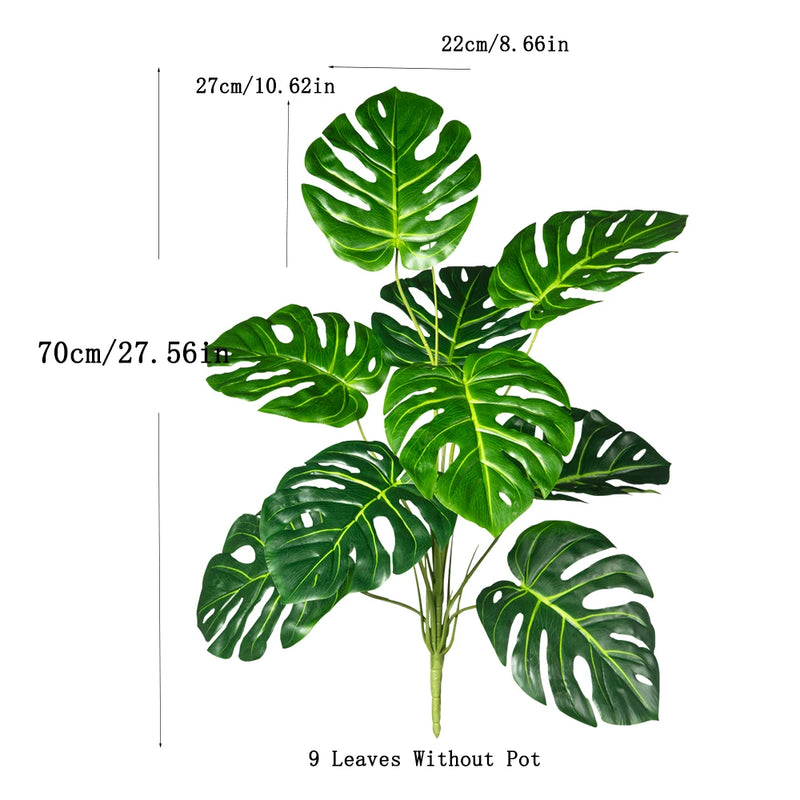 VerdeLuxe Monstera Künstliche Monstera-Pflanze | 70–100 cm | Tropische Deko für Zuhause, Büro & Garten