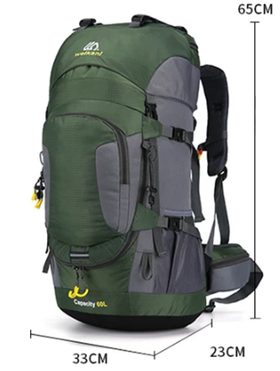 Outdoor Rucksack DryHike 60L | Wasserdicht & Robust | Ergonomisch Tragesystem | Für Wandern & Camping
