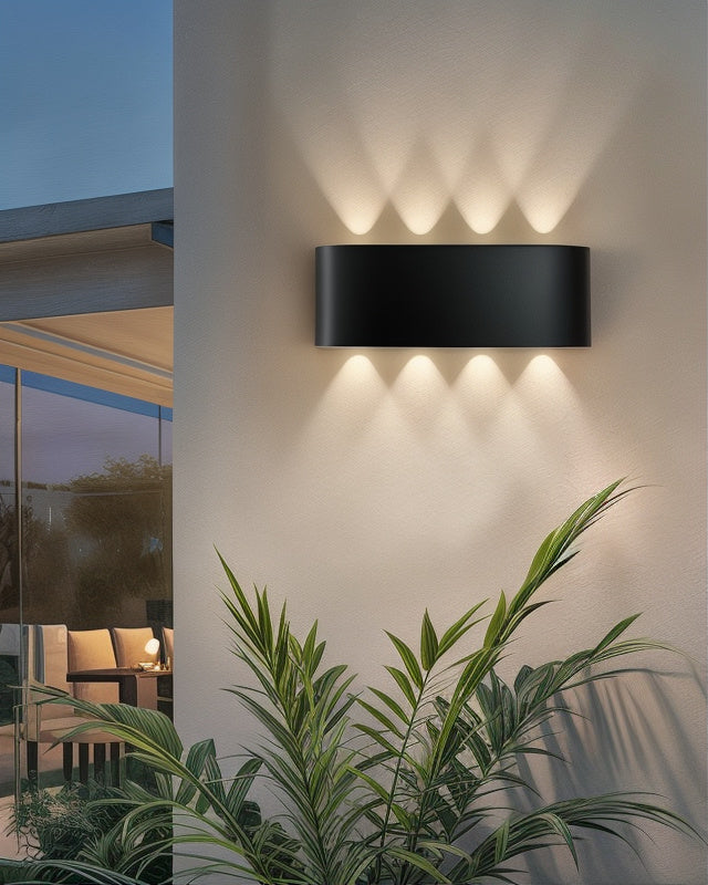 Bravira Wandlampe | LED Außenleuchte IP65 | Modern & Wetterfest | 25 cm Höhe