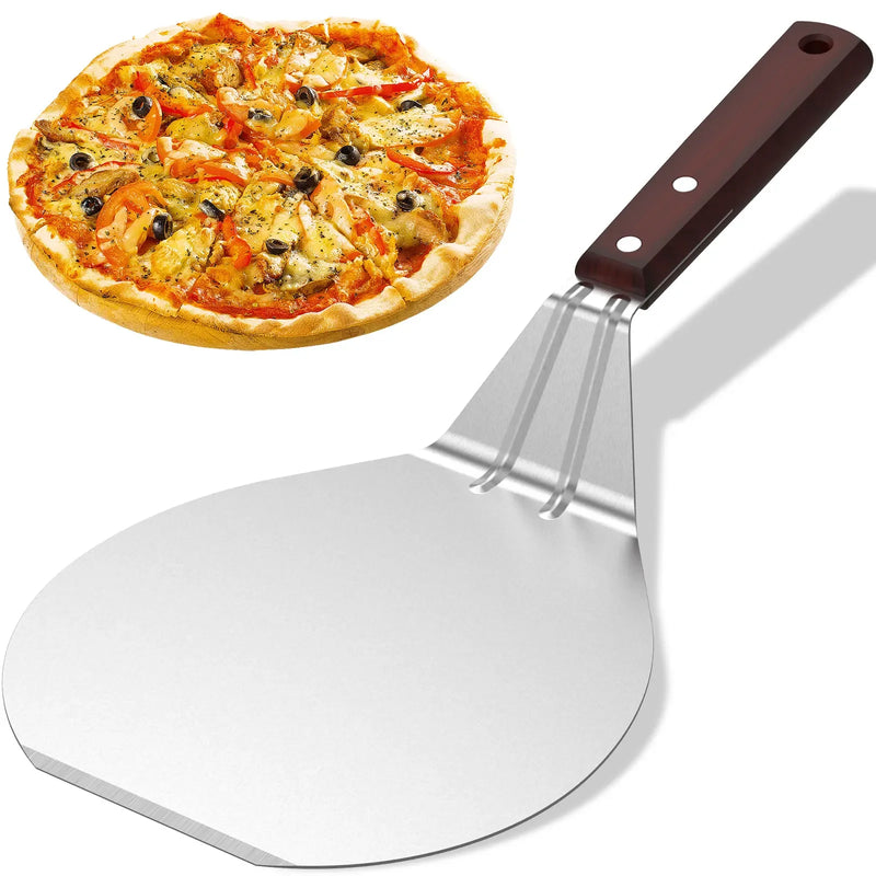 BakeLifter | Pizzaheber mit Holzgriff | Antihaft & Leicht | Für Pizza, Brot & Kuchen | 16,5–30 cm